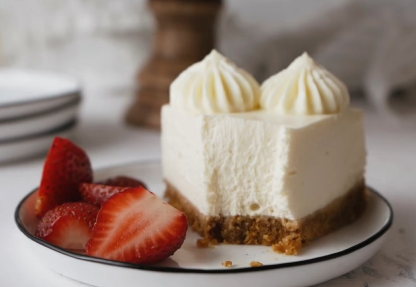 Vanilkový nepečený cheesecake
